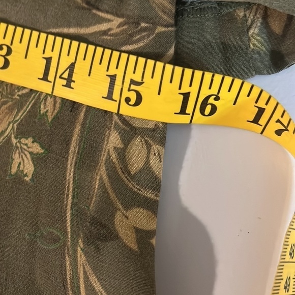 Karen STEVENS Short Sleeve Maxi Dress Cloth buttons Peter Pan Collar size 4 - Picture 13 of 14